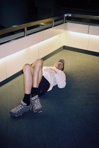 a man laying on the floor