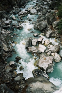 a river with a lot of rocks in it