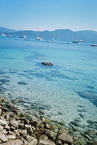 the water is clear