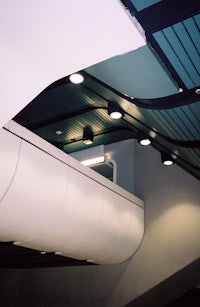 the ceiling is white