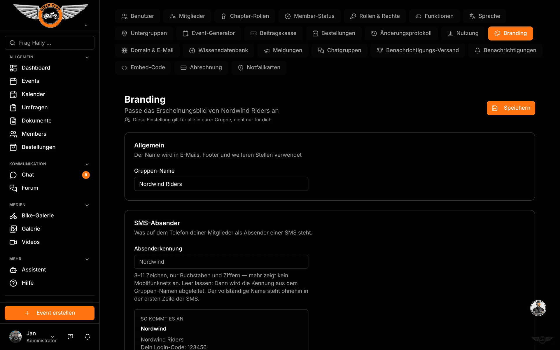Dein Gruppen-Design